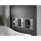 Mexen X-Wall-R beépíthető falfülke peremmel és belső polccal 30 x 30 cm, inox