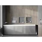 Mexen X-Wall-R beépíthető falfülke peremmel 30 x 30 cm, inox