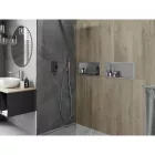 Mexen X-Wall-R beépíthető falfülke peremmel 45 x 20 cm, inox