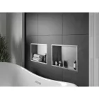 Mexen X-Wall-R beépíthető falfülke peremmel 45 x 30 cm, inox
