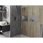 Mexen X-Wall-R beépíthető falfülke peremmel 45 x 30 cm, inox