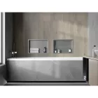 Mexen X-Wall-R beépíthető falfülke peremmel 45 x 30 cm, inox