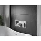 Mexen X-Wall-R beépíthető falfülke peremmel 60 x 20 cm, inox