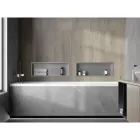 Mexen X-Wall-R beépíthető falfülke peremmel 60 x 20 cm, inox