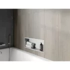 Mexen X-Wall-R beépíthető falfülke peremmel 60 x 20 cm, inox