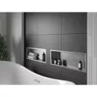Mexen X-Wall-R beépíthető falfülke peremmel 60 x 20 cm, inox