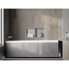Mexen X-Wall-R beépíthető falfülke peremmel és belső polccal 60 x 30 cm, inox