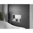 Mexen X-Wall-R beépíthető falfülke peremmel 60 x 30 cm, inox