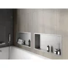 Mexen X-Wall-R beépíthető falfülke peremmel 60 x 30 cm, inox