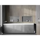 Mexen X-Wall-R beépíthető falfülke peremmel 60 x 30 cm, inox