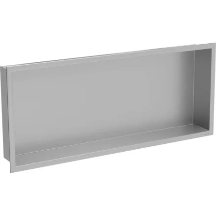 Mexen X-Wall-R beépíthető falfülke peremmel 75 x 30 cm, inox