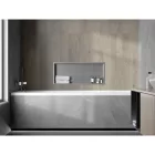 Mexen X-Wall-R beépíthető falfülke peremmel 75 x 30 cm, inox