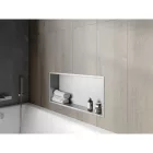 Mexen X-Wall-R beépíthető falfülke peremmel 75 x 30 cm, inox