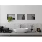 Mexen X-Wall-NR beépíthető falfülke perem nélkül 30 x 20 cm, inox