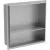 Mexen X-Wall-NR beépíthető falfülke perem nélkül és belső polccal 30 x 30 cm, inox