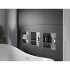Mexen X-Wall-NR beépíthető falfülke perem nélkül és belső polccal 30 x 30 cm, inox