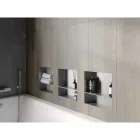 Mexen X-Wall-NR beépíthető falfülke perem nélkül és belső polccal 30 x 30 cm, inox