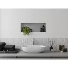 Mexen X-Wall-NR beépíthető falfülke perem nélkül 60 x 20 cm, inox