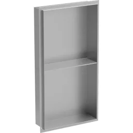   Mexen X-Wall-NR beépíthető falfülke perem nélkül és belső polccal 60 x 30 cm, inox
