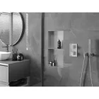Mexen X-Wall-NR beépíthető falfülke perem nélkül és belső polccal 60 x 30 cm, inox