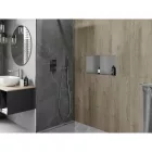 Mexen X-Wall-NR beépíthető falfülke perem nélkül és belső polccal 60 x 30 cm, inox