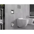 Mexen X-Wall-BP falba építhető WC-papír tartó tartalék tekercstartóval, inox