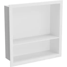   Mexen X-Wall-R beépíthető falfülke peremmel és belső polccal 30 x 30 cm, fehér
