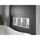 Mexen X-Wall-R beépíthető falfülke peremmel és belső polccal 90 x 30 cm, fehér