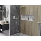 Mexen X-Wall-R beépíthető falfülke peremmel és belső polccal 90 x 30 cm, fehér