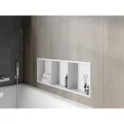 Mexen X-Wall-R beépíthető falfülke peremmel és belső polccal 90 x 30 cm, fehér