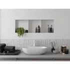 Mexen X-Wall-NR beépíthető falfülke perem nélkül és belső polccal 90 x 30 cm, fehér