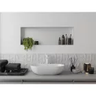 Mexen X-Wall-NR beépíthető falfülke perem nélkül 90 x 30 cm, fehér