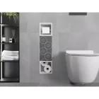 Mexen X-Wall-BP falba építhető WC-papír tartó tartalék tekercstartóval, fehér