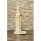 ROMA kerti alumínium öntvény állókút műkő, külső menetes réz kerti csappal 