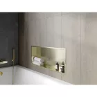 Mexen X-Wall-R beépíthető falfülke peremmel 75 x 30 cm, szálcsiszolt arany