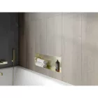 Mexen X-Wall-NR beépíthető falfülke perem nélkül 60 x 20 cm, szálcsiszolt arany
