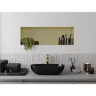 Mexen X-Wall-NR beépíthető falfülke perem nélkül 90 x 30 cm, szálcsiszolt arany