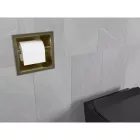 Mexen X-Wall-P falba építhető WC-papír tartó, szálcsiszolt arany
