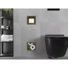Mexen X-Wall-BP falba építhető WC-papír tartó tartalék tekercstartóval, szálcsiszolt arany