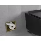 Mexen X-Wall-B falba építhető WC-papír tartó, szálcsiszolt arany