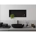 Mexen X-Wall-R beépíthető falfülke peremmel 75 x 30 cm, fekete