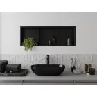 Mexen X-Wall-R beépíthető falfülke peremmel és belső polccal 90 x 30 cm, fekete