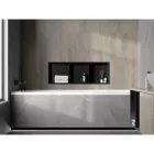 Mexen X-Wall-R beépíthető falfülke peremmel és belső polccal 90 x 30 cm, fekete