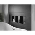 Mexen X-Wall-NR beépíthető falfülke perem nélkül és belső polccal 90 x 30 cm, fekete