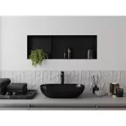 Mexen X-Wall-NR beépíthető falfülke perem nélkül és belső polccal 90 x 30 cm, fekete