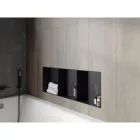 Mexen X-Wall-NR beépíthető falfülke perem nélkül és belső polccal 90 x 30 cm, fekete