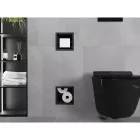 Mexen X-Wall-BP falba építhető WC-papír tartó tartalék tekercstartóval, fekete