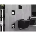 Mexen X-Wall-BP falba építhető WC-papír tartó tartalék tekercstartóval, fekete