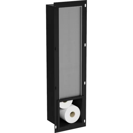 Mexen X-Wall-B falba építhető WC-papír tartó, fekete
