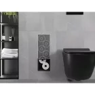 Mexen X-Wall-B falba építhető WC-papír tartó, fekete